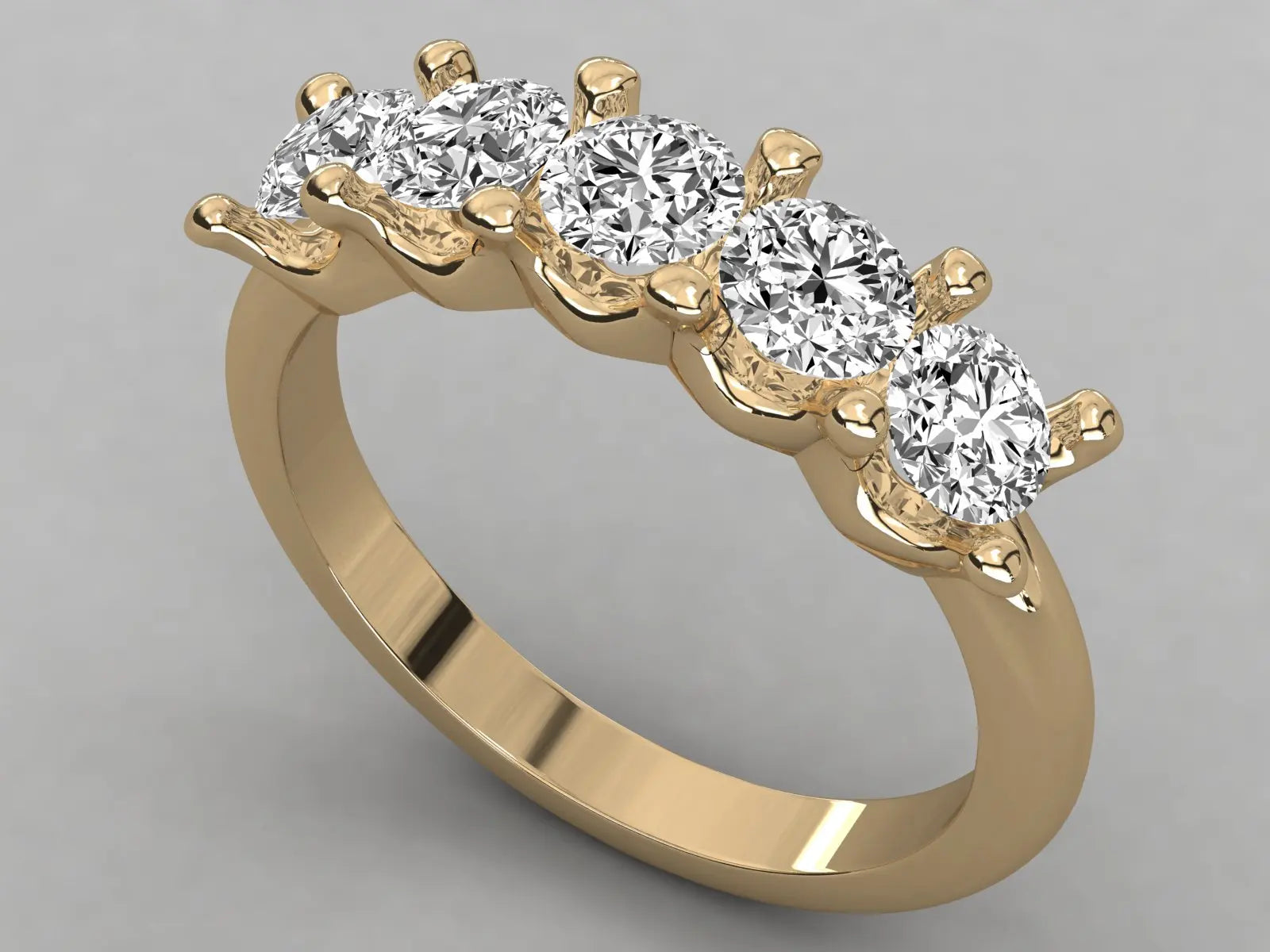 Super Selling High Quality Natural Stone Certified Solitaire Diamond Ring Trendy Third Party Certified Women's Wedding KRISHNAM