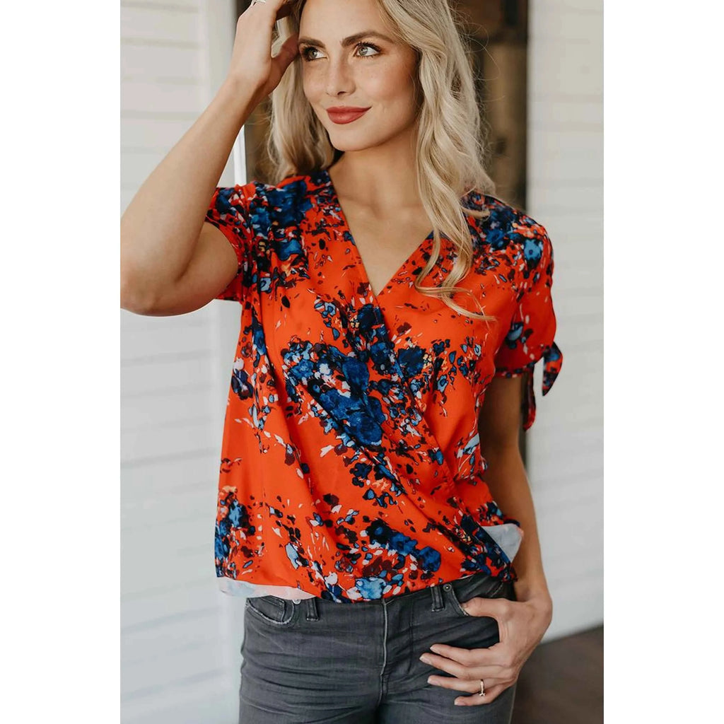 TD Women's Tie Detail Top Stay with Me Blouse & Shirt
