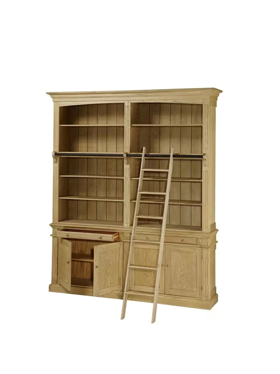 Modern Living Room Storage Combination Kids Solid Wood Bookcase