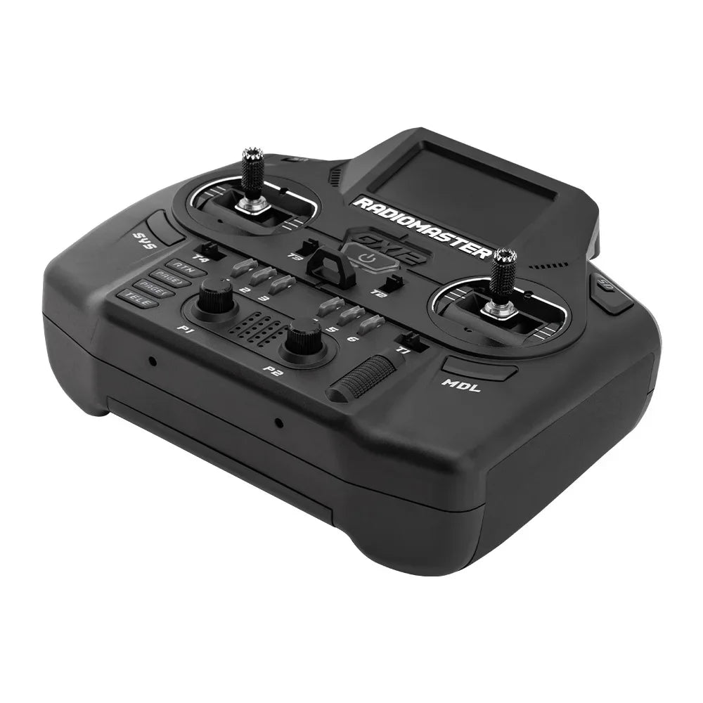 IN Stock Black Radiomaster GX12 1000HZ 3D Digital CNC Hall Gimbal Dual Band Antenna Gemini XROSSBAND EXpressLRS Radio Controller