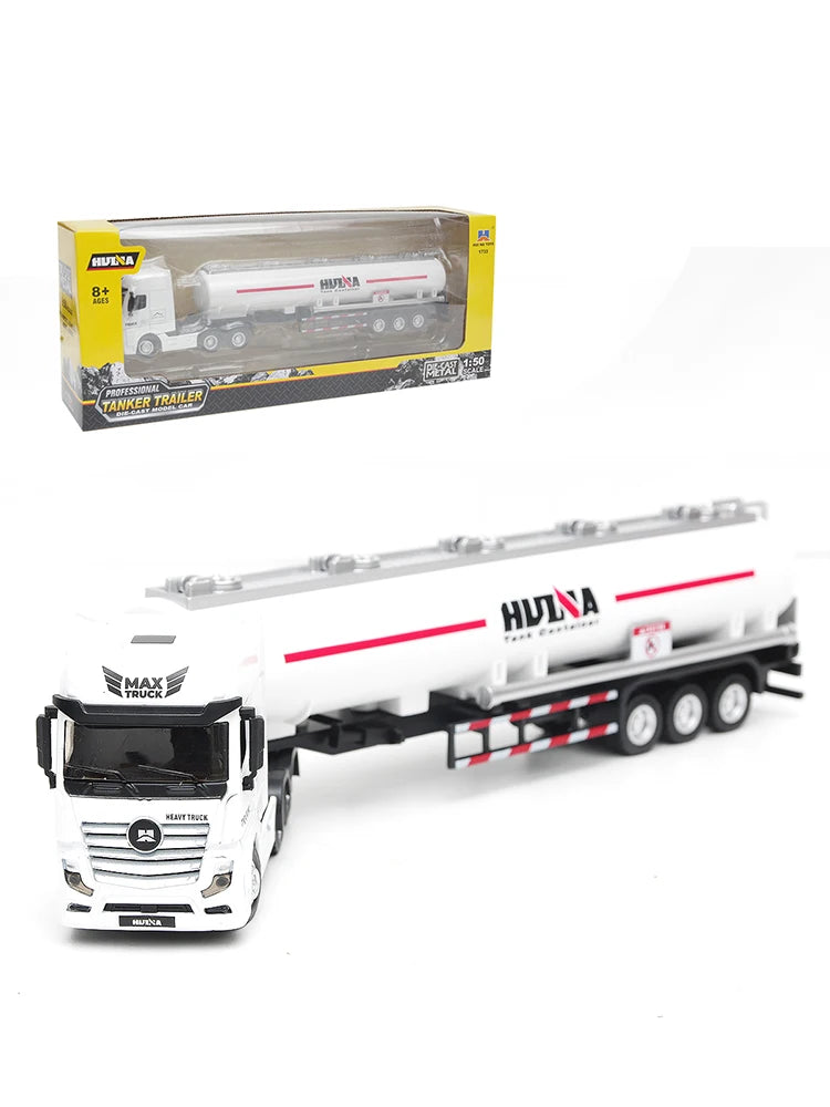 Dropshipping 1/50 Scale Open-Window Huina Static Zinc Alloy Die-cast Construction Model for Over-8-year-old