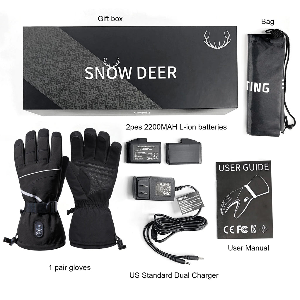 SAVIOR Poland Oversea Location Heated Waterproof Winter Gloves Outdoor Sports Snowboarding & Motorcycle Racing Warm Gloves
