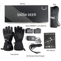 SAVIOR Poland Oversea Location Heated Waterproof Winter Gloves Outdoor Sports Snowboarding & Motorcycle Racing Warm Gloves