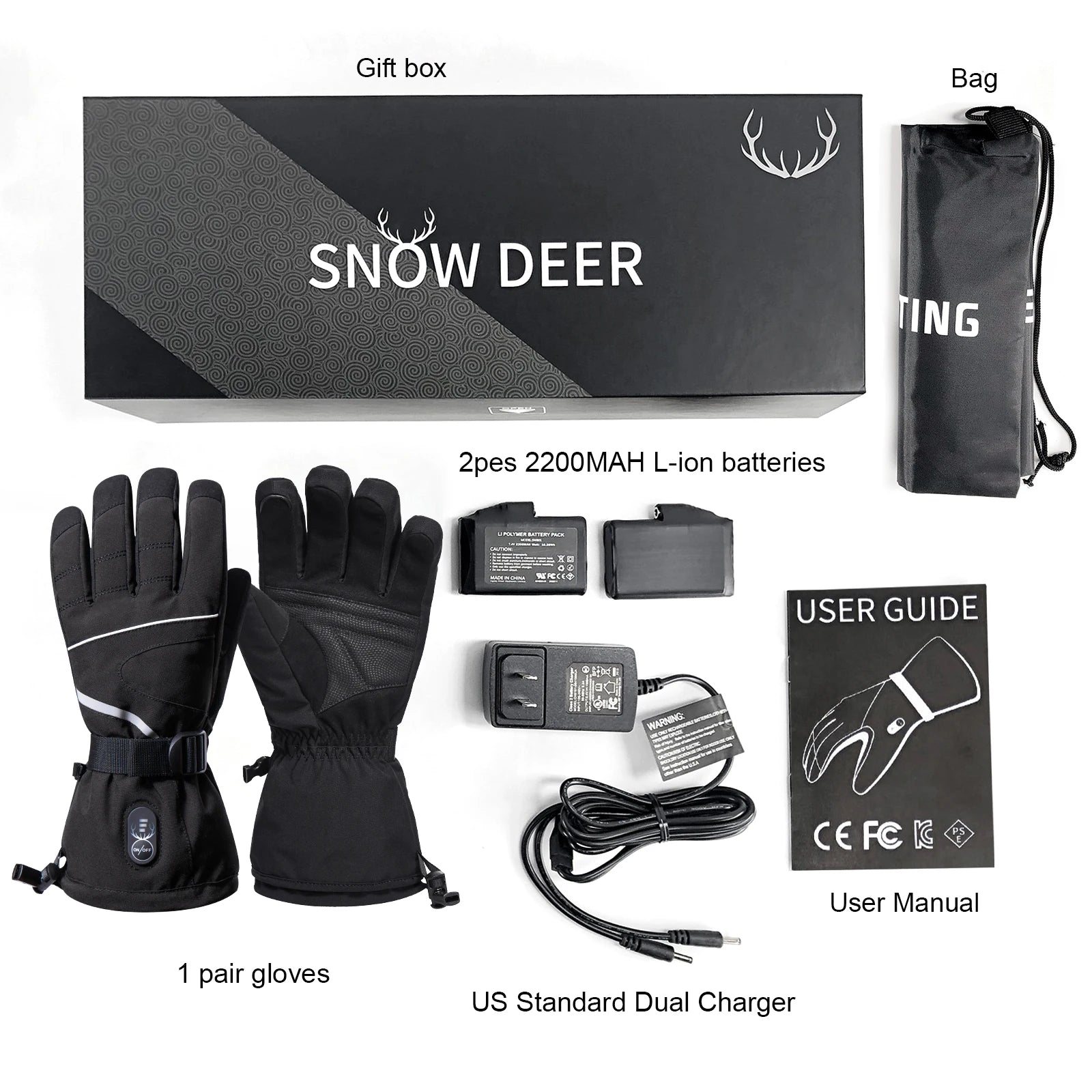 SAVIOR Poland Oversea Location Heated Waterproof Winter Gloves Outdoor Sports Snowboarding & Motorcycle Racing Warm Gloves