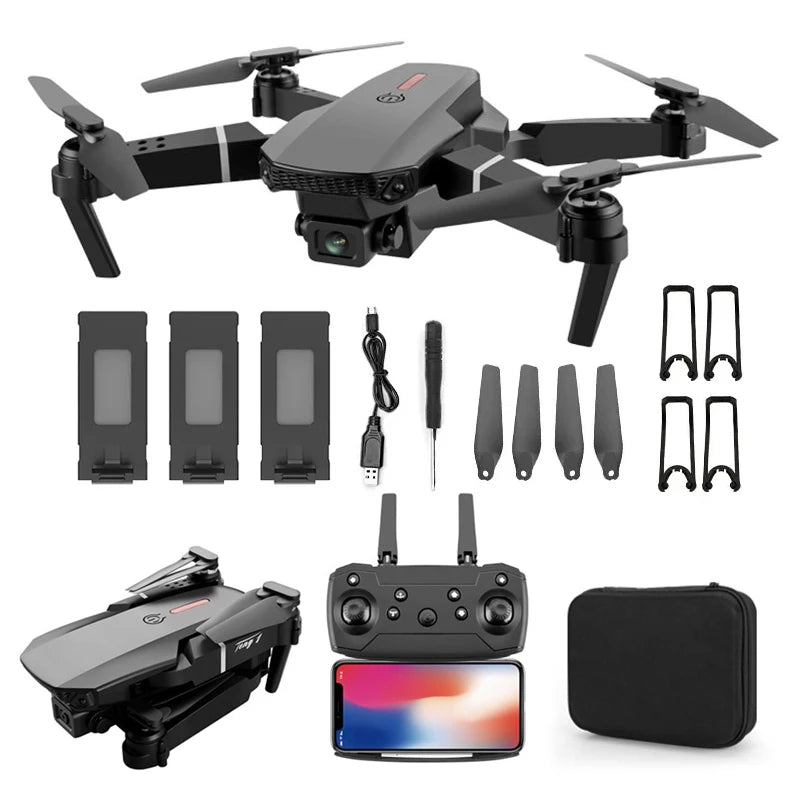 Hot Selling E88 Pro Drones WiFi Foldable Quadcopter Rc Dron Toy Gifts Vs E58 E99 K3 Pro