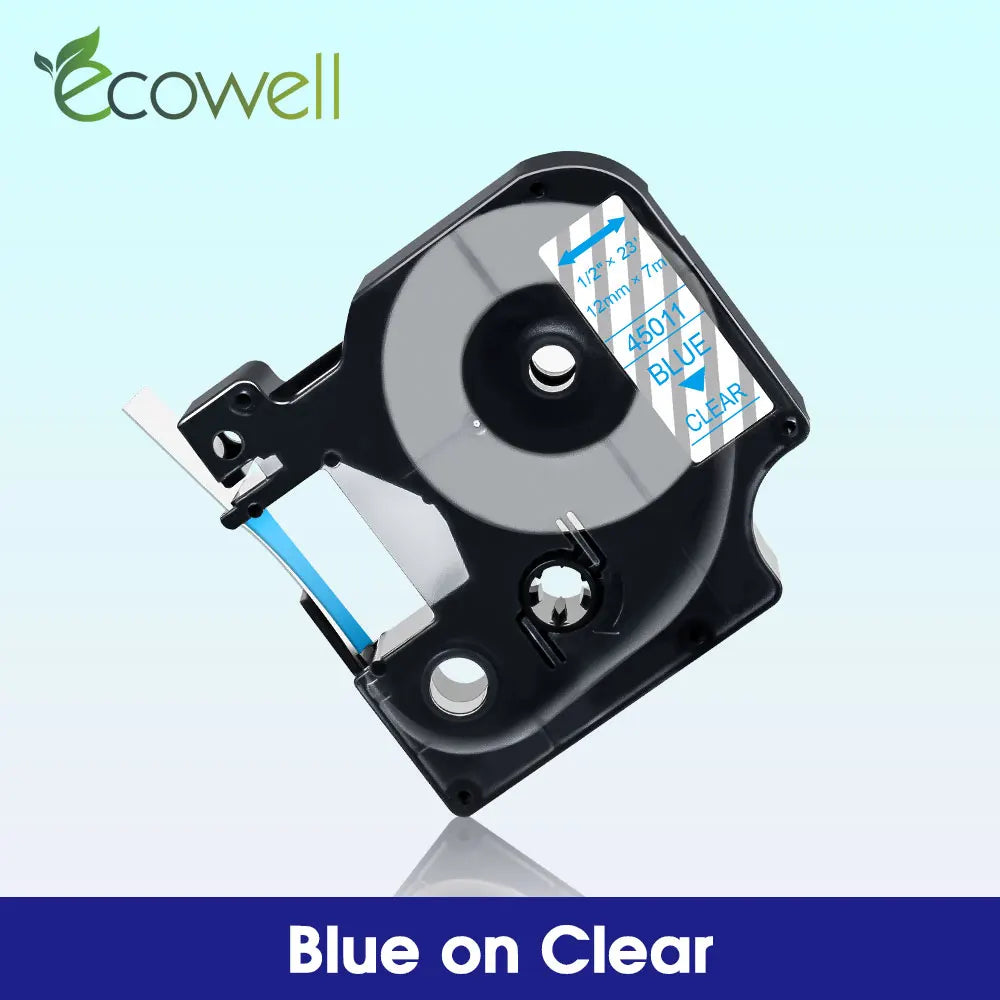 6/9/12mm Label Compatible for Dymo D1 45013 45010 45018 45023 Label Tape 40913 40918 43613 for Dymo LabelManager LM 160 280 210D