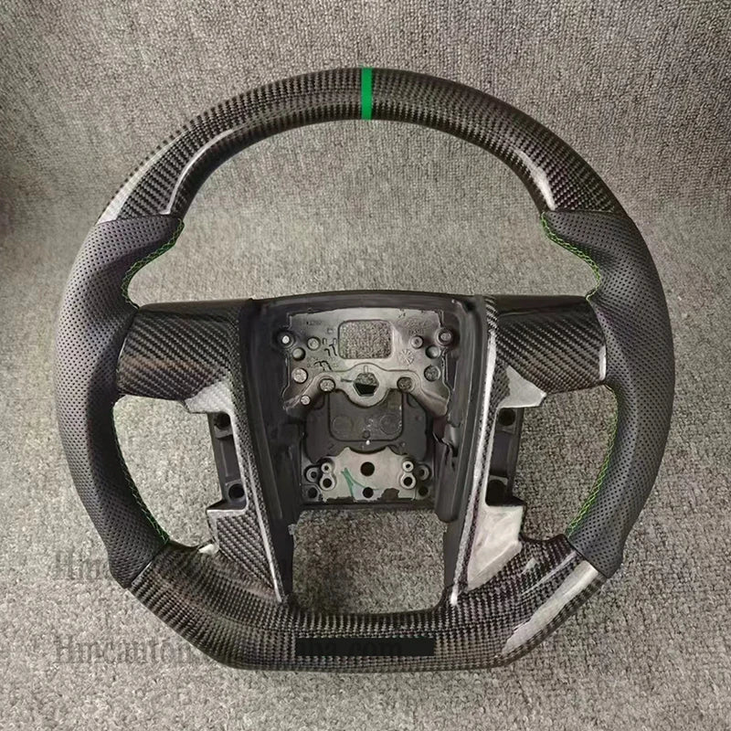 Hot Sale Wholesale Carbon Fiber Perforated Leather Wheel Fit for Ford Raptor F150 Car Steering Wheel