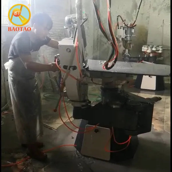 BAOTAO 3KW Stone Grinding Machine for Dining Table Tops with Beveled Edge 2000mm Manual Mode Processing Capacity
