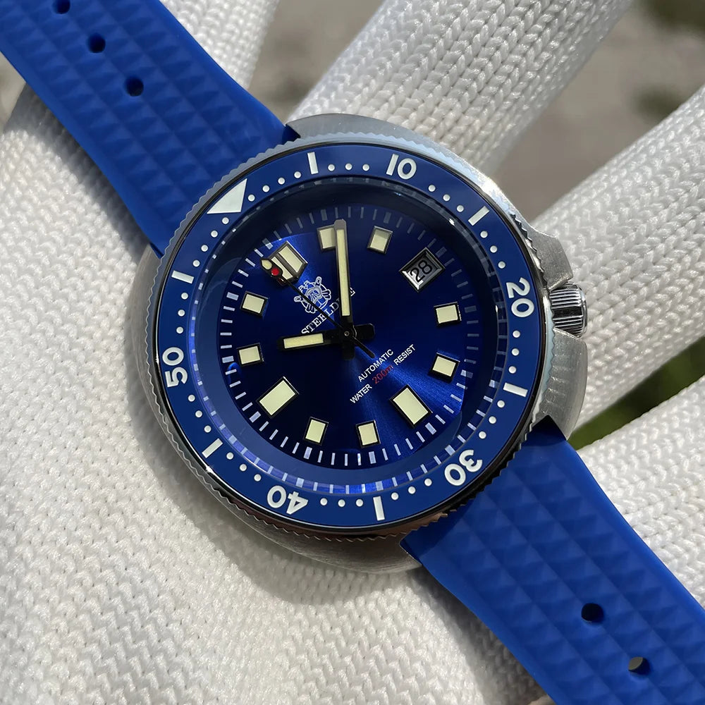 SD1970 Stock Supply Men Mechanical Watch Diving Wristwatch 200 Merter Water Resistance Stainless Steel Watch Relojes Hombre 2024