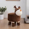 Fashionable Cartoon Shaped Baby Kids Soft Wooden Home Stools