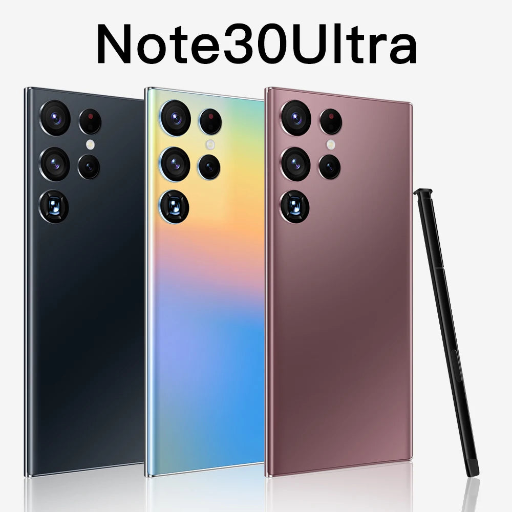 New Note 30 Ultra 16GB 1TB Original Smartphone 7 3inch AMOLED Screen Android 13 0 Phone Special Carcasas Para Celulares Hotwav C