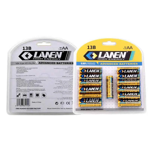 13PCS Card Pack AA R6 Size Carbon Zinc Batteries - Bulk Wholesale with Long Shelf Life/OEM Service