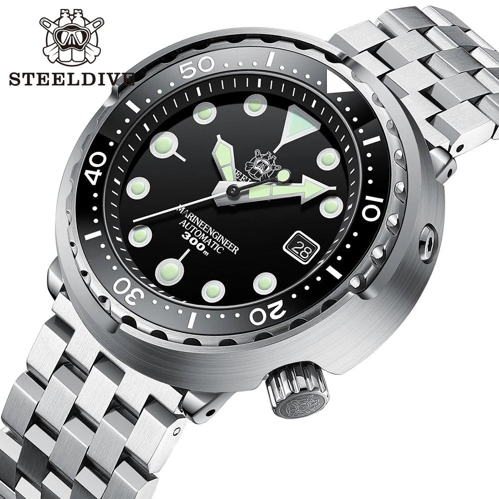 Blue Dial SD1975 Stainless Steel 30ATM Waterproof High Quality Japan NH35 Mechanical Ceramic Bezel Dver Watches for Men