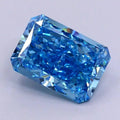 Trending 5CT Fancy Intense Blue Radiant Cut Lab Created VVS2 Diamond IGI Certified Loose Stone JC Diamond Rings Pendants