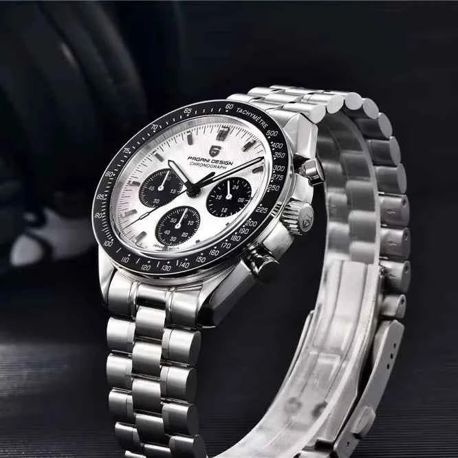 New PAGANI DESIGN Top Mens Watches Automatic Quartz Clock Japan VK63 Business Speed Chronograph Sapphire Mirror Wristwatch 1701