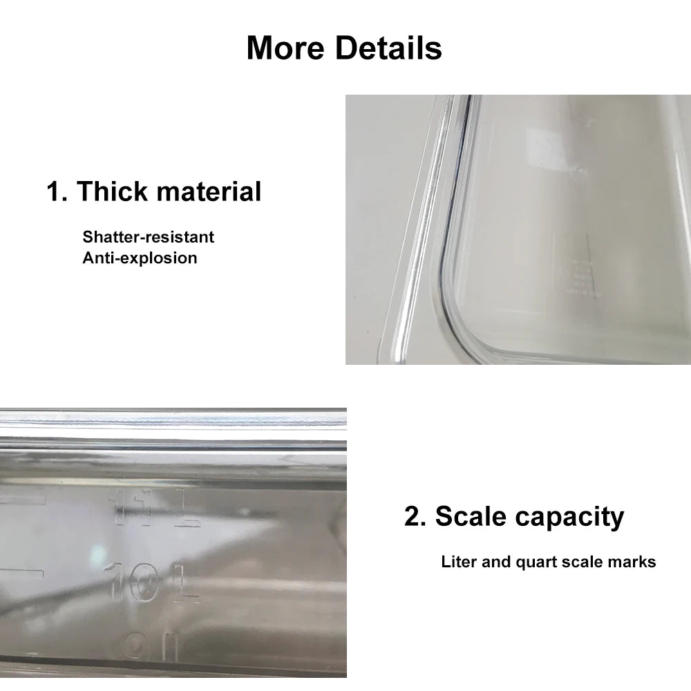 Stainless Steel Sous Vide Rack and 11L Sous Vide Cooker Containers Detachable Dividers Separator for Immersion Circulators