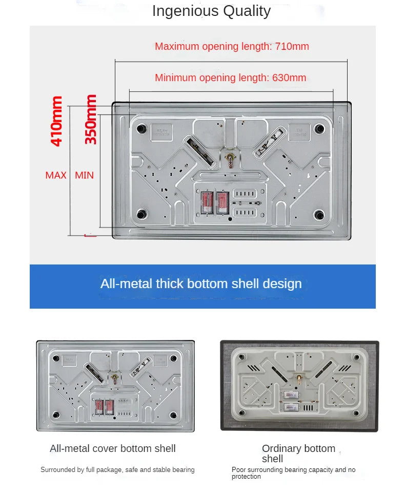 Smart Built-in Gas Cooktop with Flame Control for Commercial Kitchens