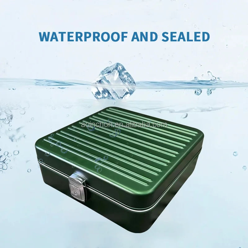Waterproof Shockproof Anti-Theft Aluminum Alloy Watch Storage Suitcase Display Cabinet for Watches