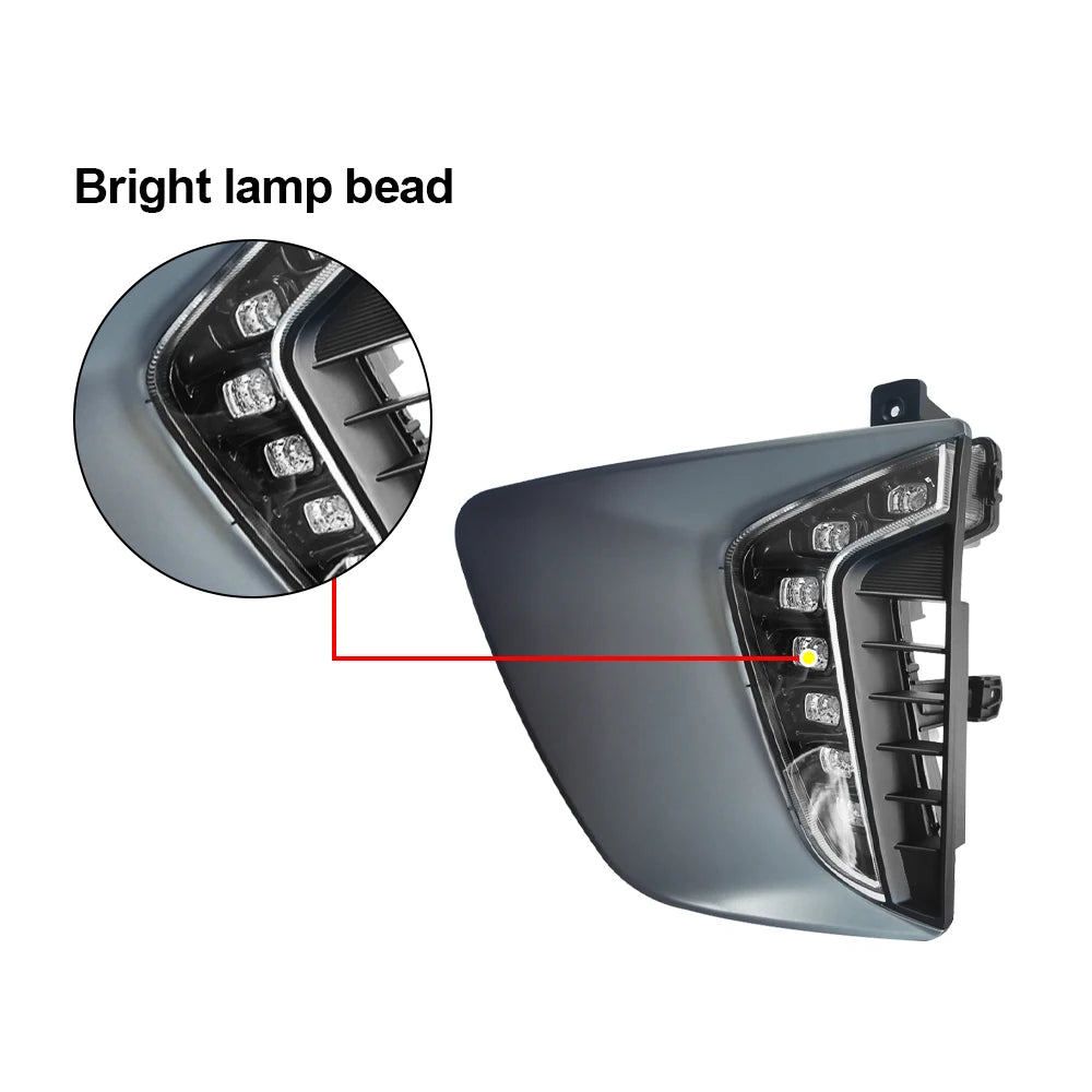 LED Fog Lamp Cover Daytime Running Lights 12V Daylight Car DRL for Hyundai IONIQ 2017 2018 2019 2020