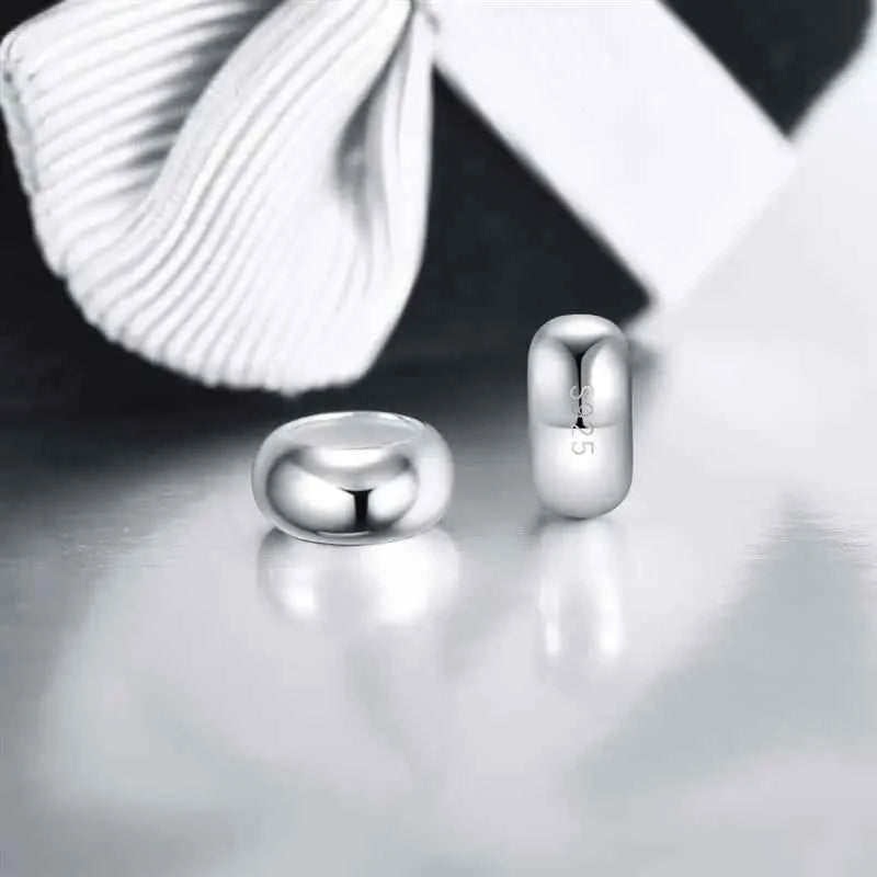 2pcs/set Round Spacer Beads Bracelet Smooth Spacer Stopper Beads Fit Bracelet Bangle DIY Jewelry Making Charms