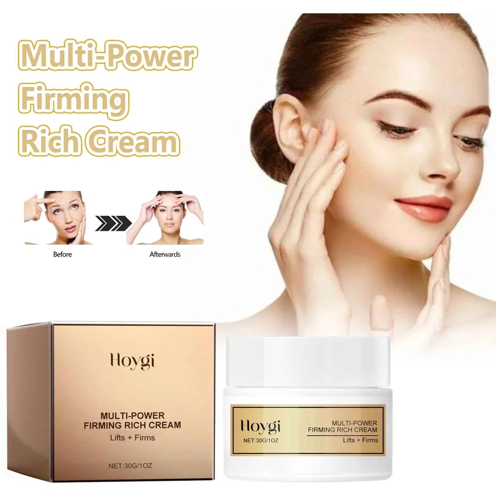 Hoygi Multi-Power Firming Rich Cream Lightens Fine Lines and Moisturizes Eye Area Anti-Wrinkle Facial Cream