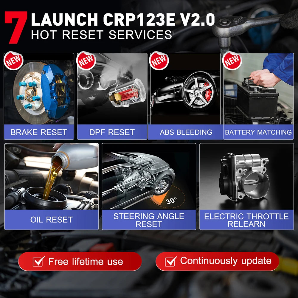USA EU Warehouse Launch CRP123E V2.0 Four System Car Diagnostic Tool OBD2 Scanner Code Reader Upgraded Ver.of CRP123E 123X