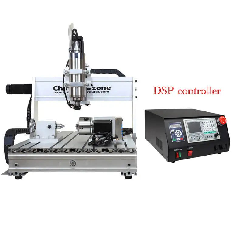 4-Axis 6040Z-S Mini CNC Router Milling Engraving  Machine Mini Lathe