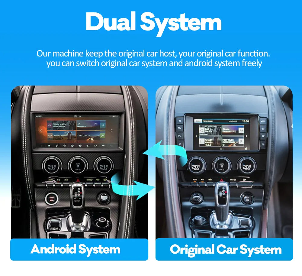 For Jaguar F-TYPE 2012-2020 Android 12 Car Radio Auto Stereo GPS Navigation Multimedia Video Player Wireless Carplay 4G LTE Unit