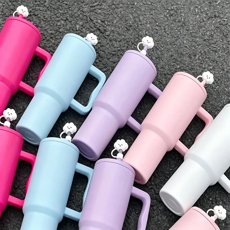 Us in Stock 40 OZ Insulated Office Use 20oz 24oz 32oz 40 OZ Flip Straw Tumbler for Home Office Outdoor Daily Use