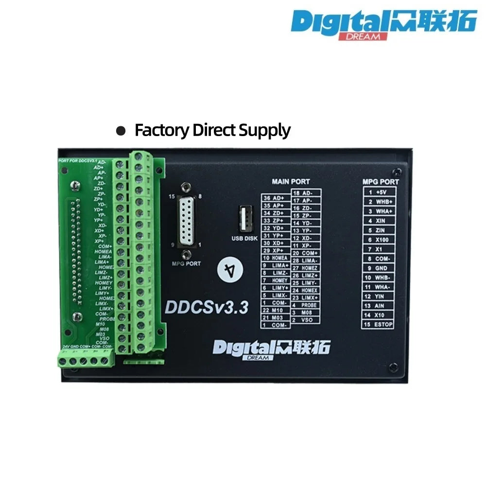 Digital Dream DDCS V3.1 / V3.3 CNC Controller 4 Axis CNC Standalone Offline Motion Controller System  for 4 Axis Cnc Router
