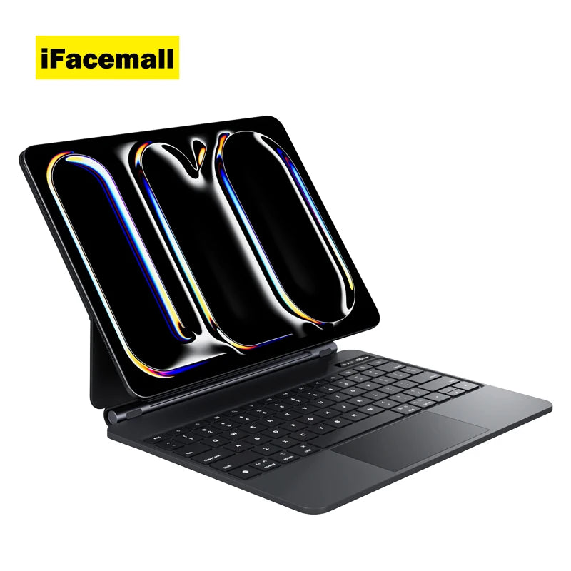 IFacemall iPad Pro 11 10.9 Inch Keyboard Case Pencil Holder Shockproof Magnetic Suspension CE RoHS FCC Certified for 1/2/3/4 Gen