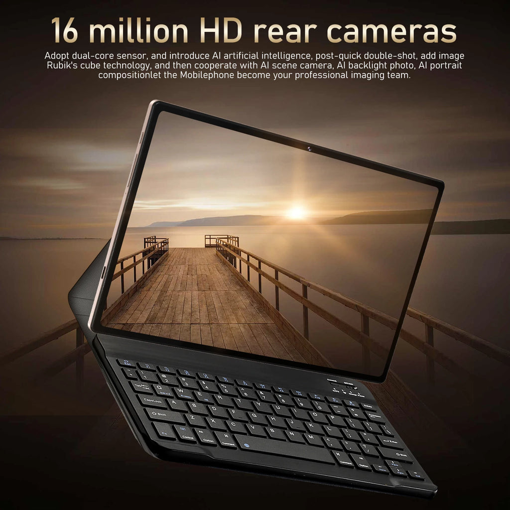 10.1 Inch Dual Camera Tablet PC Large IPS Capacitive Touch Screen 12GB 512GB Android USB 5G WiFi MTK Processor for Entertainment