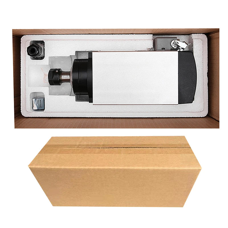 CNC Square Spindle Motor 1.5KW Air Cooled Motor with Plug Version for DIY Cnc Machine Tool