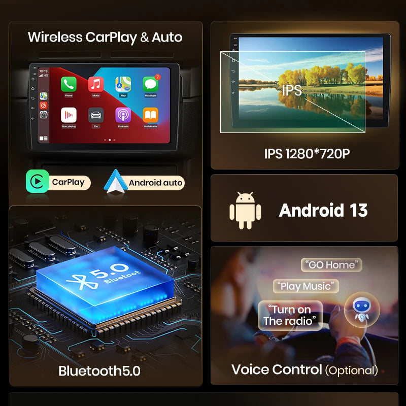 Junsun EU Stock CarPlay Android Car Radio for Honda Civic Hatchback 2005-2011 Multimedia 9" Left-hand Drive Car Autoradio