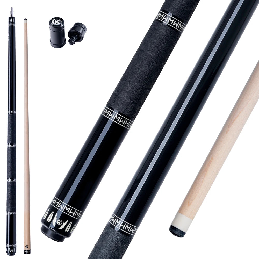 For KL-YG1 YG1 Series High Quality Maple Pool Cue Stick Customizable Center Joint 147cm 3/8*8 Stainless Steel Joint 12.5mm