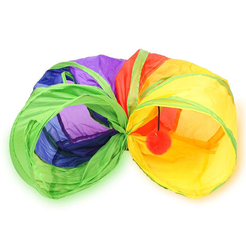 Collapsible Cat Tunnel Toy for Indoor and Outdoor Play
