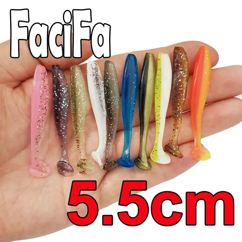 50pcs Soft Lure Silicone Bait Shad Wobbler Fishing lure Sea Worm Swimbait Streamer Silicone Lure spinnerbait Fishing accessories