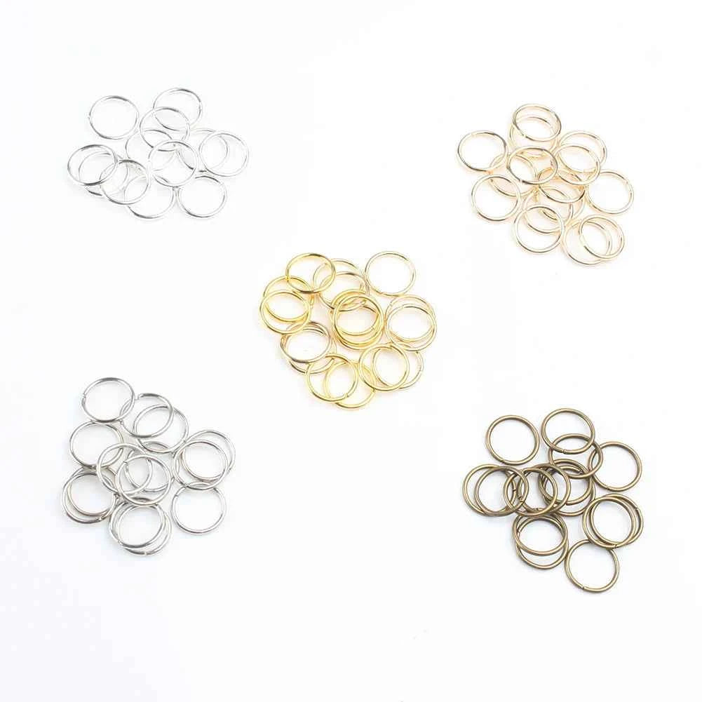3-12mm Gold Silver Color Loops Open Jump Rings Metal Split Rings Connectors For Diy Jewelry Finding Making Accessories Supplies