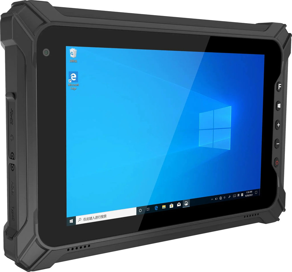 High Quality 10.1 Inch Windows 11 Intel JASPER LAKE N5100 CPU Removable Battery RS232 RJ45 Ports Industrial Rugged Tablet PC