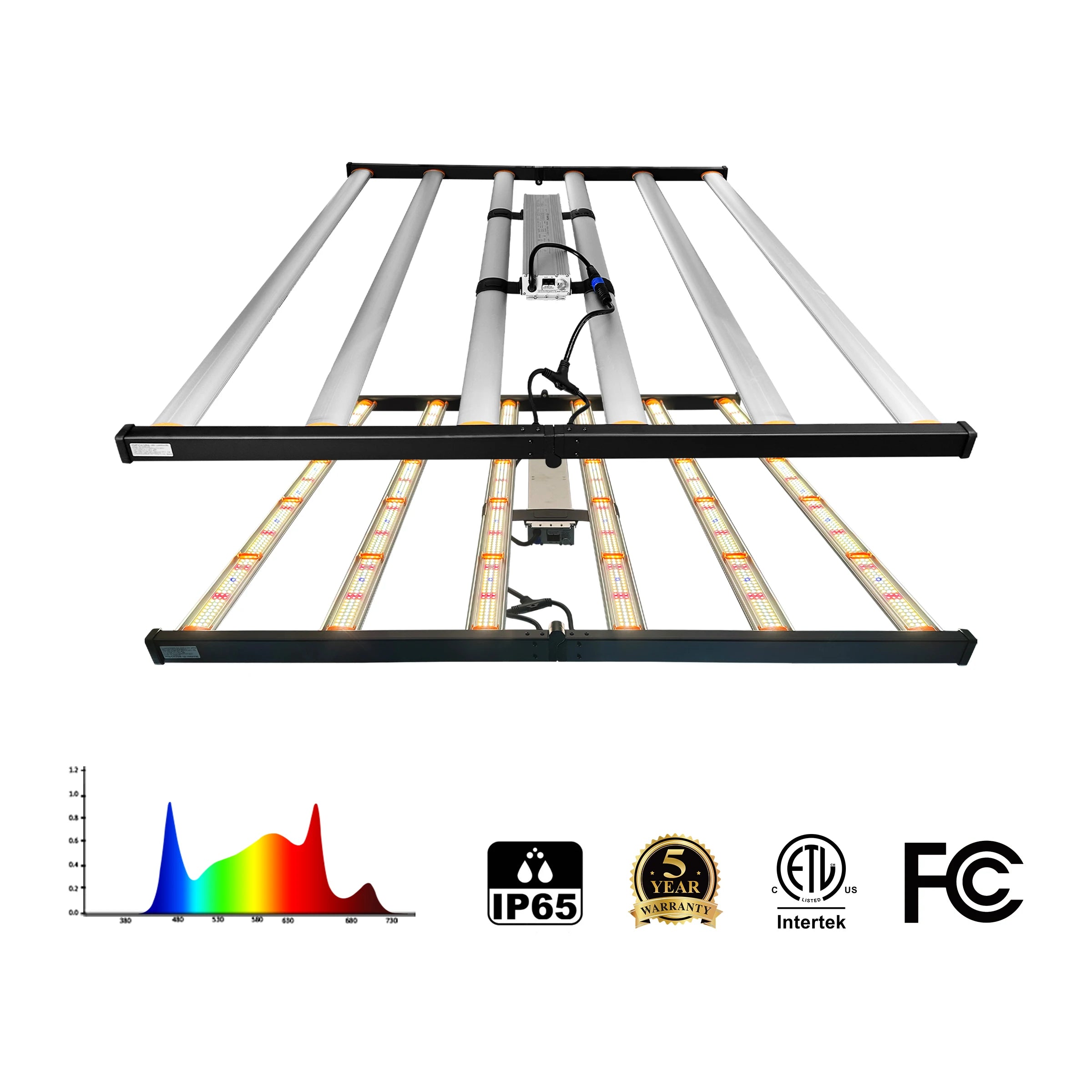 Redfarm Led Aluminum 650w 4*4 Led Grow Light Led Bulbs for Home Plant bar Folding Commercial Full Spectrum Led Grow Light