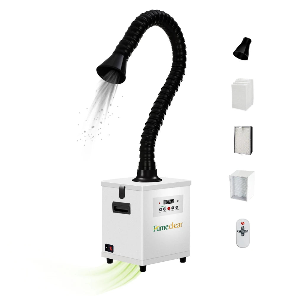 150W HEPA Fume Extractor Dtf Smoke Purify Laser Dust Collector Diy Beauty Salon Equipment for Vacuum Cleaner