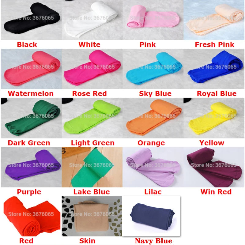 Summer Spring Candy Color Kids Girls Pantyhose Ballet Dance Tights for Infant Child Stocking Velvet Solid White Autumn Pantyhose