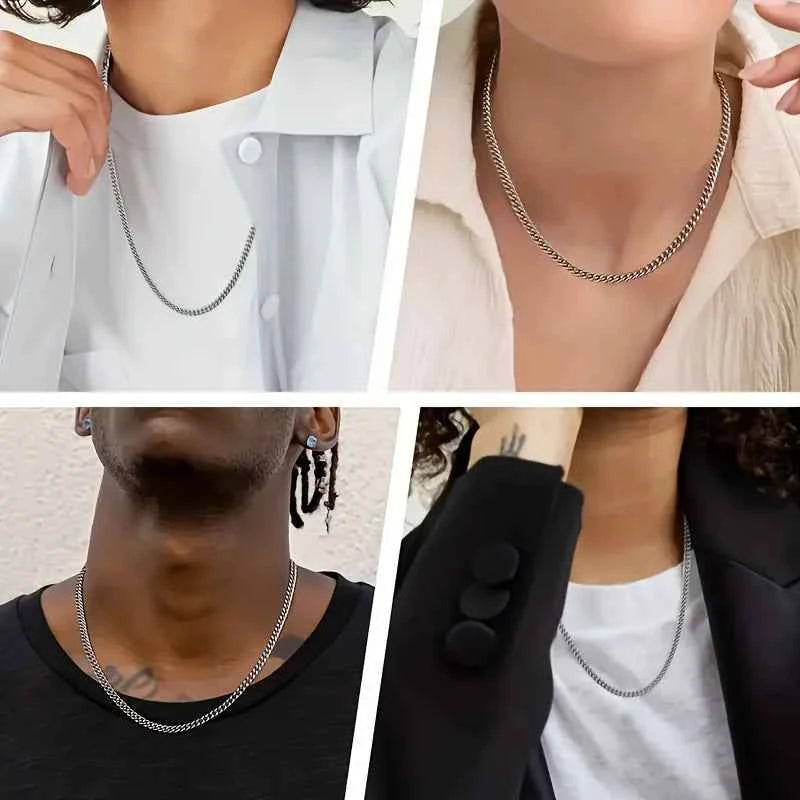 USA 5mm Cuban Link 18K Real Gold Plated Miami Cuban Curb Necklace Hip Hop Jewelry 16/18/20/22/24 Inch Neck Chains for Men Women