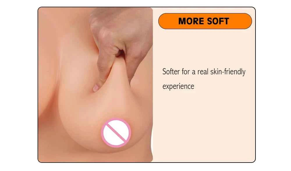 Eyung Silicone Bodysuit Crossdresser Drag Queen Triangular Vagina Hip Enhancer Silicone Breasts Swimsuit Fake Breast Forms Boobs