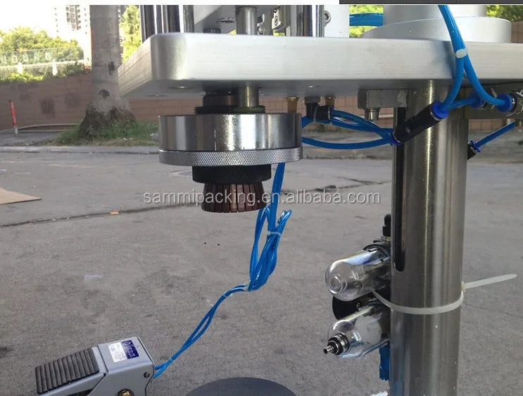 Good Selling Semi Automatic Packaging Spray Perfume Bottle Sealing Capping Crimping Machine