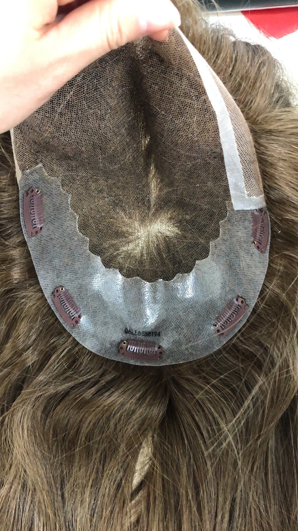 Sinoland EY-03 Q6 Style French Lace Skin Natural Hairline 5 Clips Men's Toupee 100% Indian Human Hair 6 Inch 38MM Texture