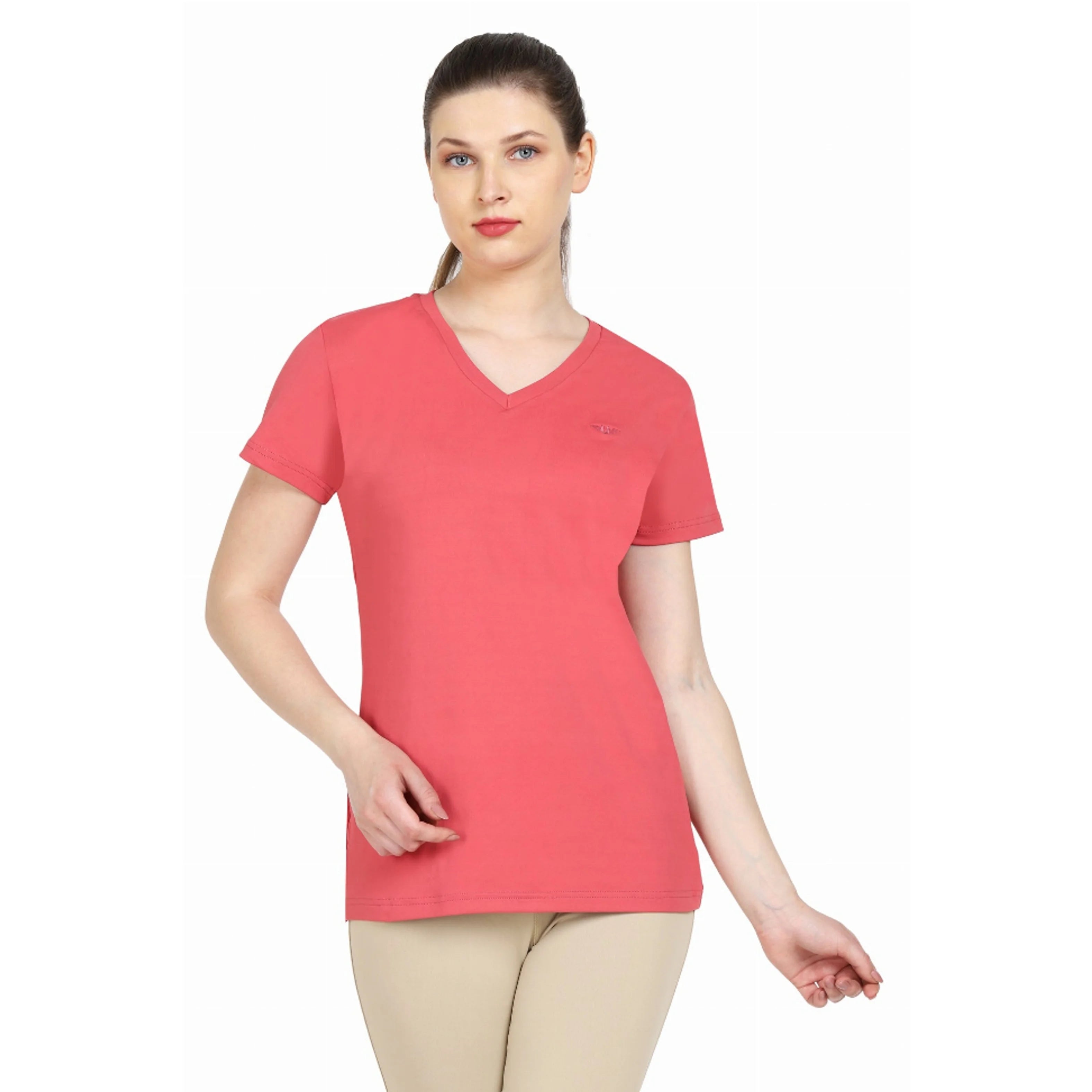 TD Tuffrider Ladies Taylor Tee Cute Slim Fit Crop Top with Breathable Character Pattern One Size Fits XS XXS