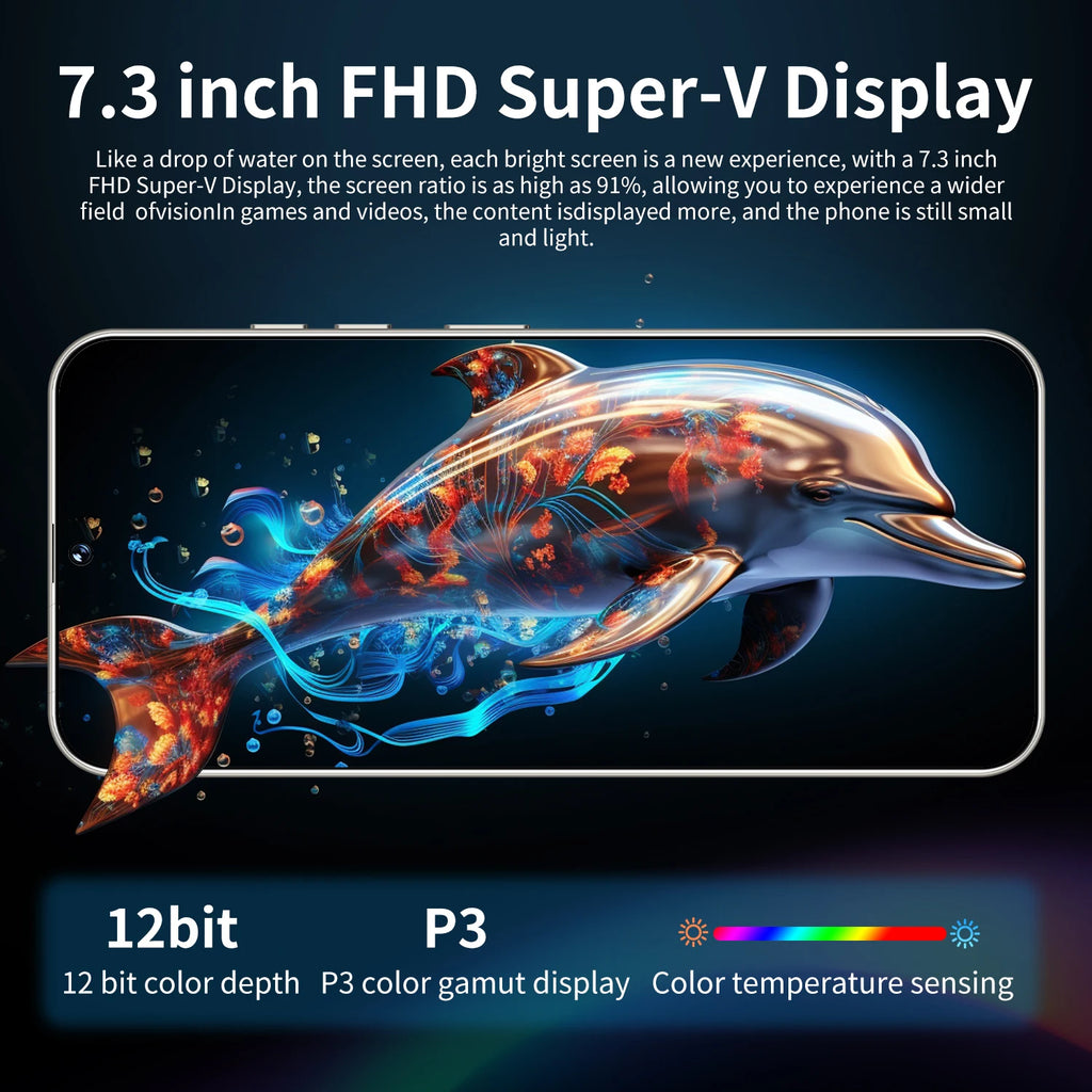 Original S26 Ultra 7.3 Inch Smartphone 16GB+1TB Unlocked Dual Card 5G Android 14 Decacore HD Dual SIM Mobile Phone for Gaming