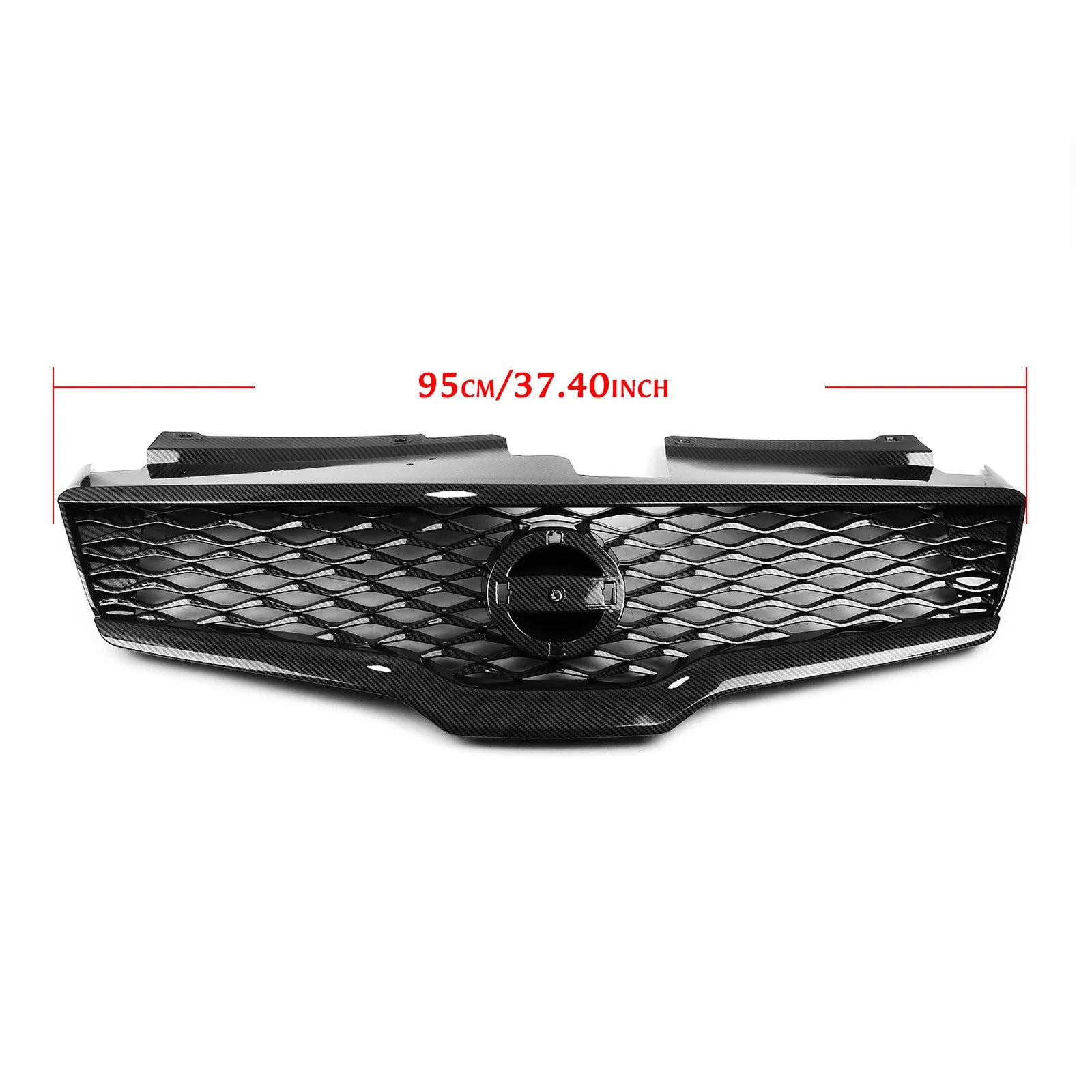 Car Front Bumper Upper Grille Mesh Grill for Nissan Altima 2007-2009 Carbon Look