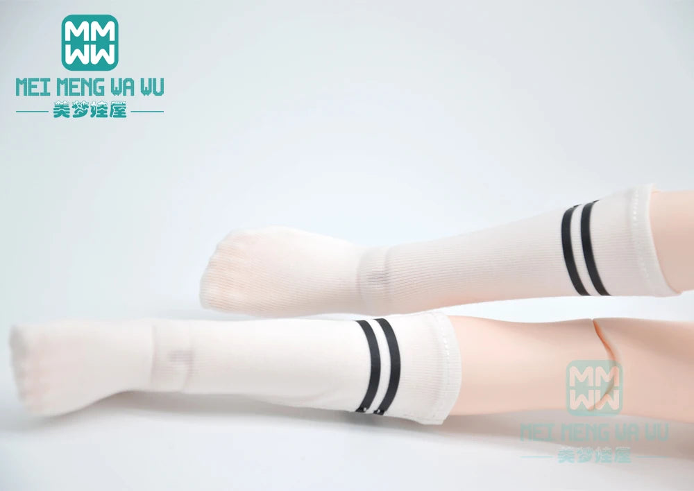 BJD Accessories for 1/3 BJD SD DD Doll Fashion Striped Socks, Reticulated Stockings, Lace Stockings